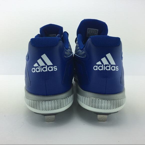 Adidas Mens Power Alley 3 Mid Baseball Cleats Royal Blue White Size 13 Brand New - Picture 5 of 8